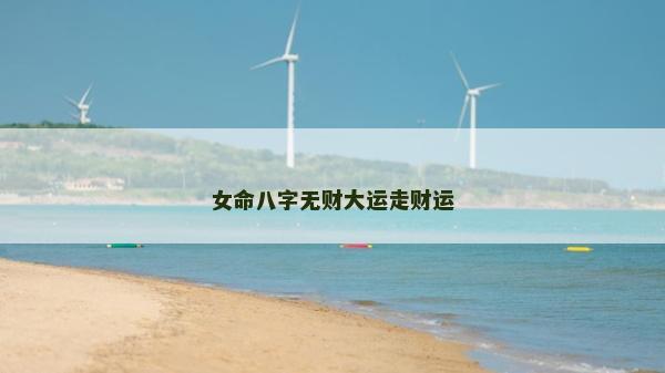 女命八字無(wú)財(cái)大運(yùn)走財(cái)運(yùn)