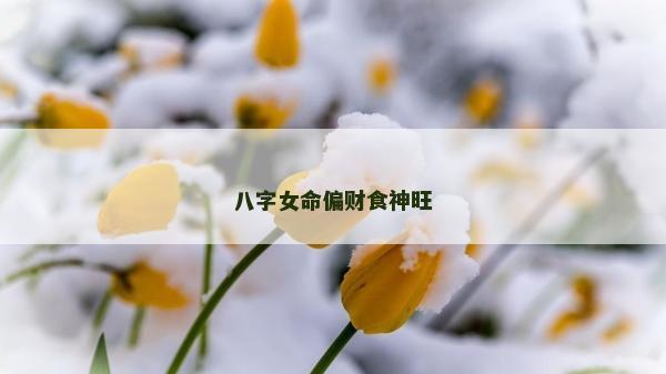 八字女命偏財食神旺