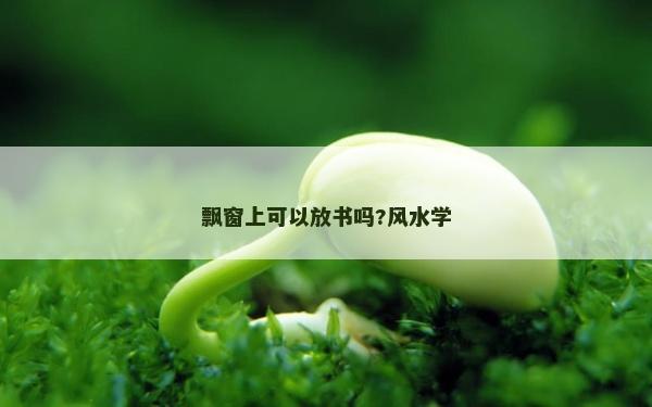 飄窗上可以放書嗎?風水學