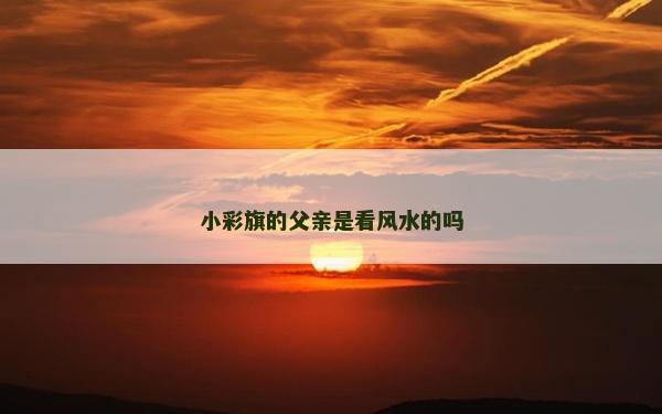 小彩旗的父親是看風水的嗎