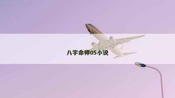 八字命師05小說 八字命師05小說