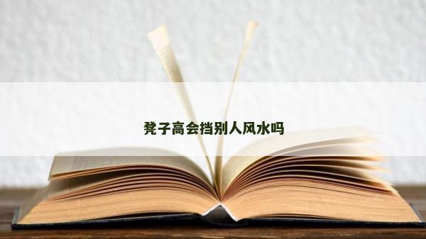 凳子高會擋別人風水嗎