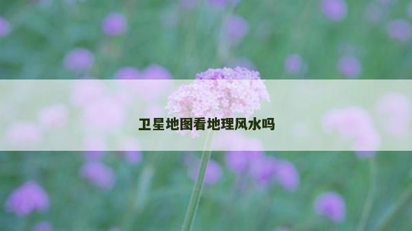 衛星地圖看地理風水嗎