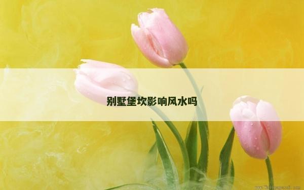 別墅堡坎影響風水嗎