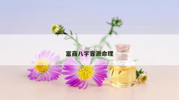 富商八字盲派命理