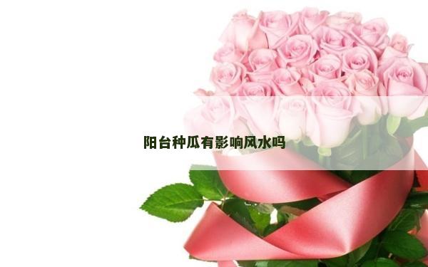 陽(yáng)臺(tái)種瓜有影響風(fēng)水嗎