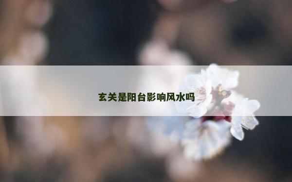 玄關是陽臺影響風水嗎