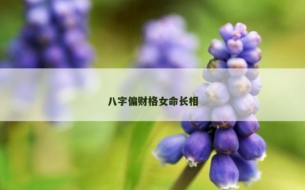 八字偏財格女命長相
