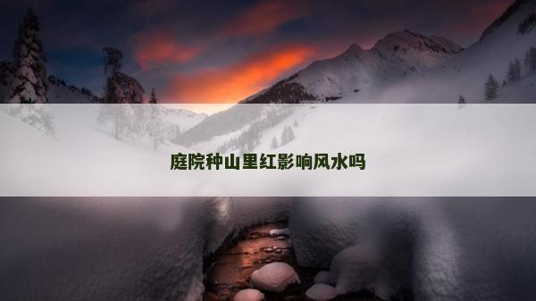 庭院種山里紅影響風水嗎