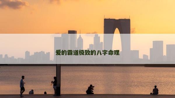 愛的霸道極致的八字命理