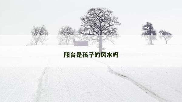 陽臺是孩子的風水嗎