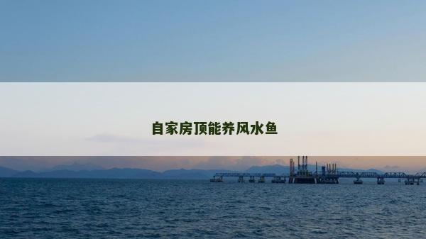 自家房頂能養風水魚