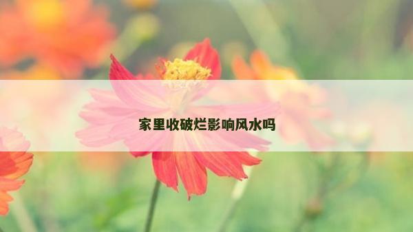 家里收破爛影響風水嗎