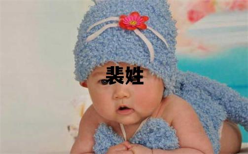 裴姓優美大方的男寶寶名字