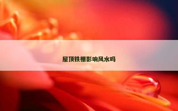 屋頂鐵棚影響風水嗎