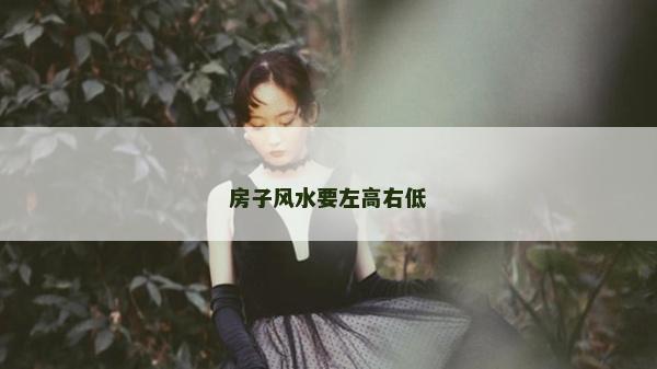 房子風(fēng)水要左高右低