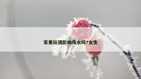 家里玩偶影響風水嗎?女生
