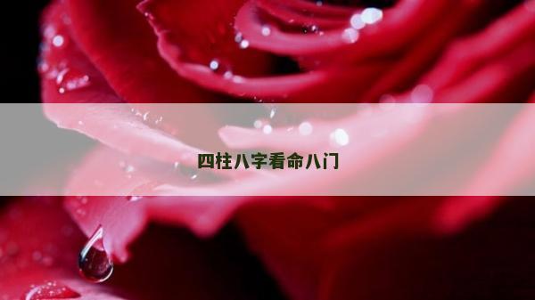 四柱八字看命八門
