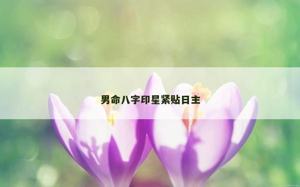 男命八字印星緊貼日主