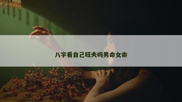 八字看自己旺夫嗎男命女命