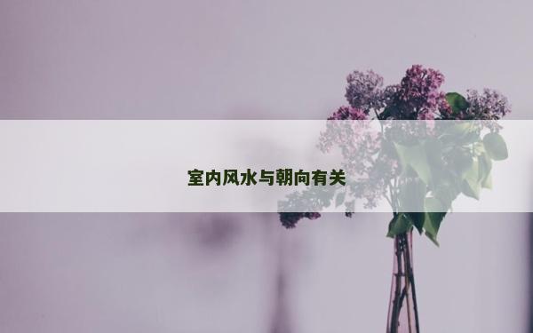 室內風水與朝向有關