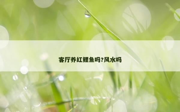 客廳養(yǎng)紅鯉魚嗎?風(fēng)水嗎