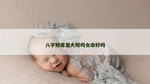 八字財庫是大財嗎女命好嗎