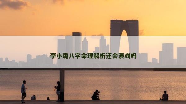 李小璐八字命理解析還會演戲嗎