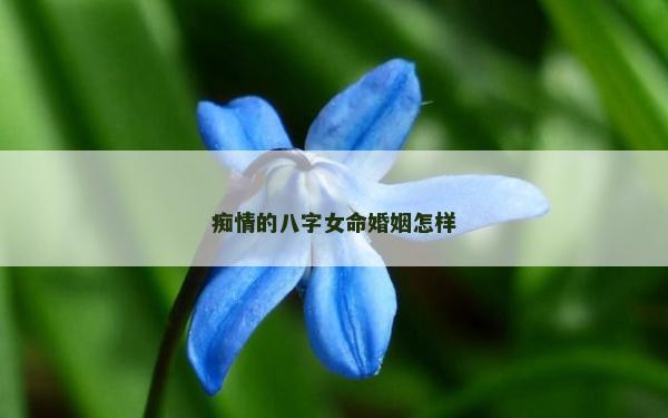 癡情的八字女命婚姻怎樣