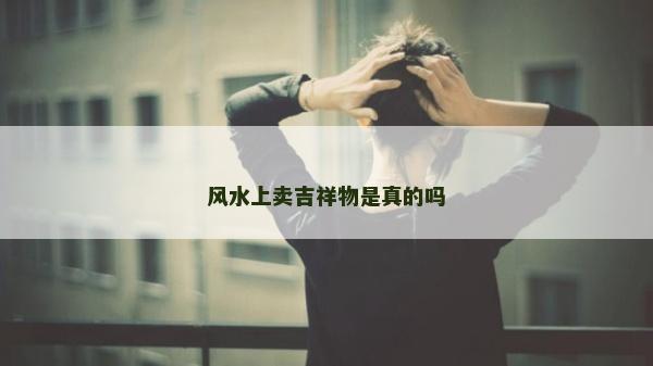 風(fēng)水上賣吉祥物是真的嗎