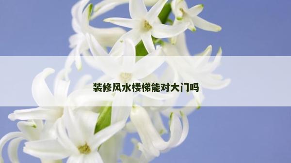 裝修風水樓梯能對大門嗎