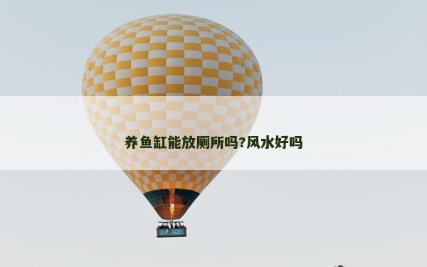 養魚缸能放廁所嗎?風水好嗎