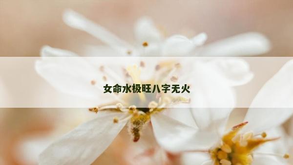 女命水極旺八字無火