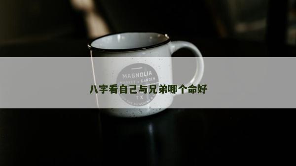 八字看自己與兄弟哪個命好