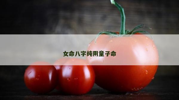 女命八字純陰童子命