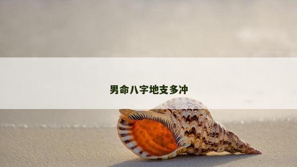 男命八字地支多沖