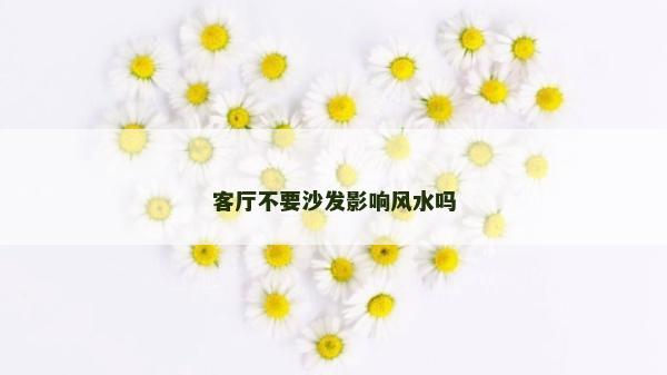 客廳不要沙發(fā)影響風(fēng)水嗎