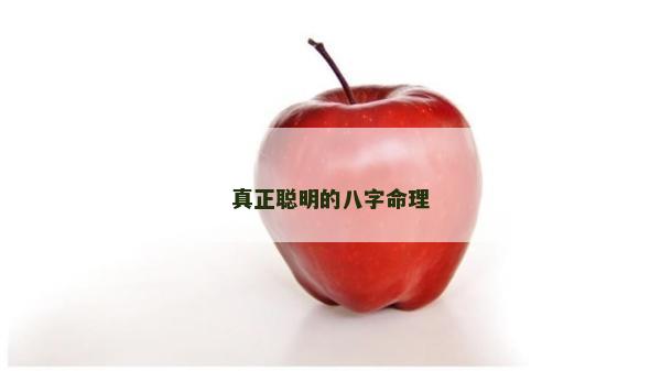 真正聰明的八字命理