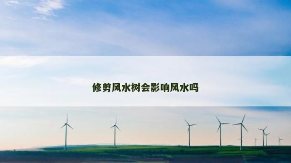 修剪風水樹會影響風水嗎