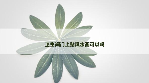 衛(wèi)生間門上貼風(fēng)水畫可以嗎