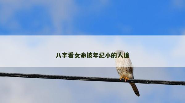 八字看女命被年紀(jì)小的人追