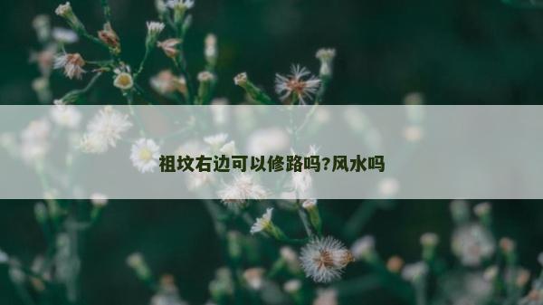 祖墳右邊可以修路嗎?風(fēng)水嗎