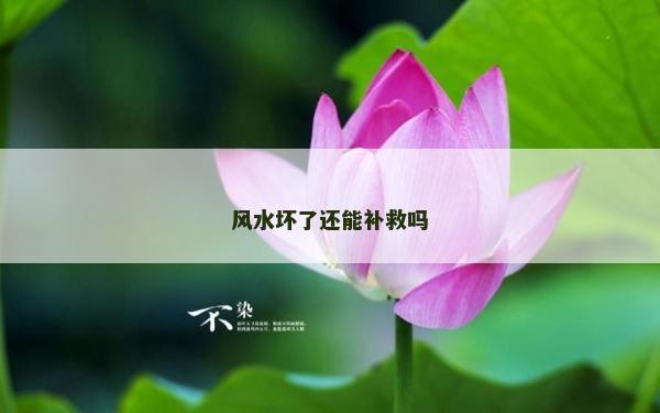 風(fēng)水壞了還能補救嗎