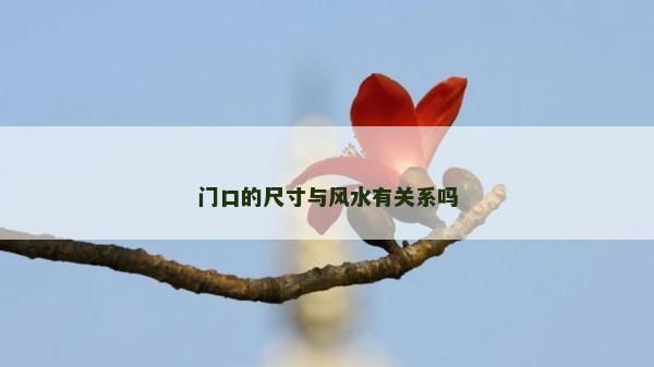 門口的尺寸與風水有關系嗎