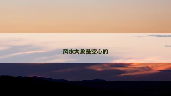 風水大象是空心的 風水大象是空心的
