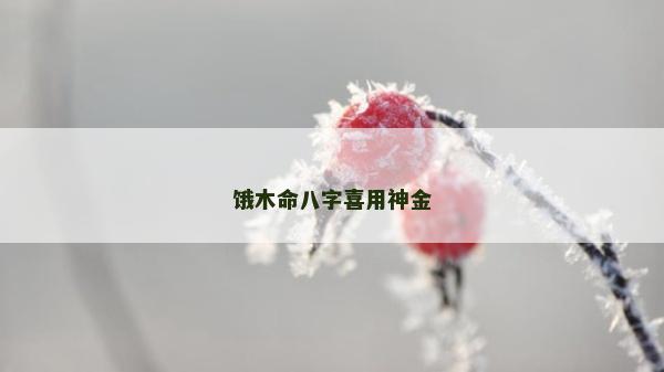 餓木命八字喜用神金