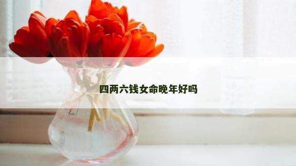 四兩六錢女命晚年好嗎