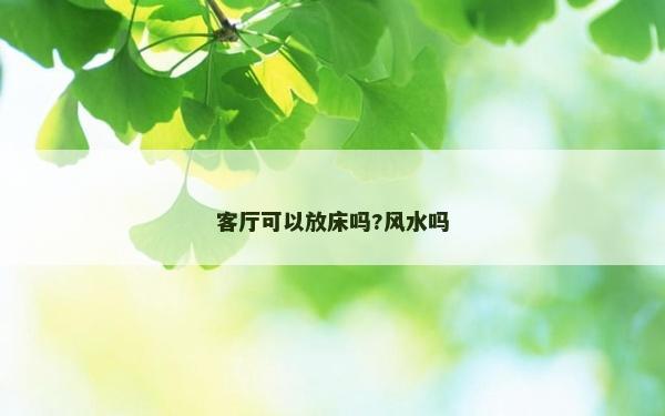 客廳可以放床嗎?風水嗎