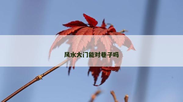 風水大門能對巷子嗎 風水大門能對巷子嗎