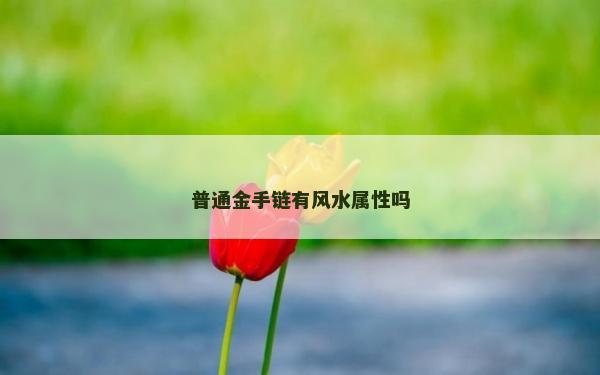 普通金手鏈有風(fēng)水屬性嗎